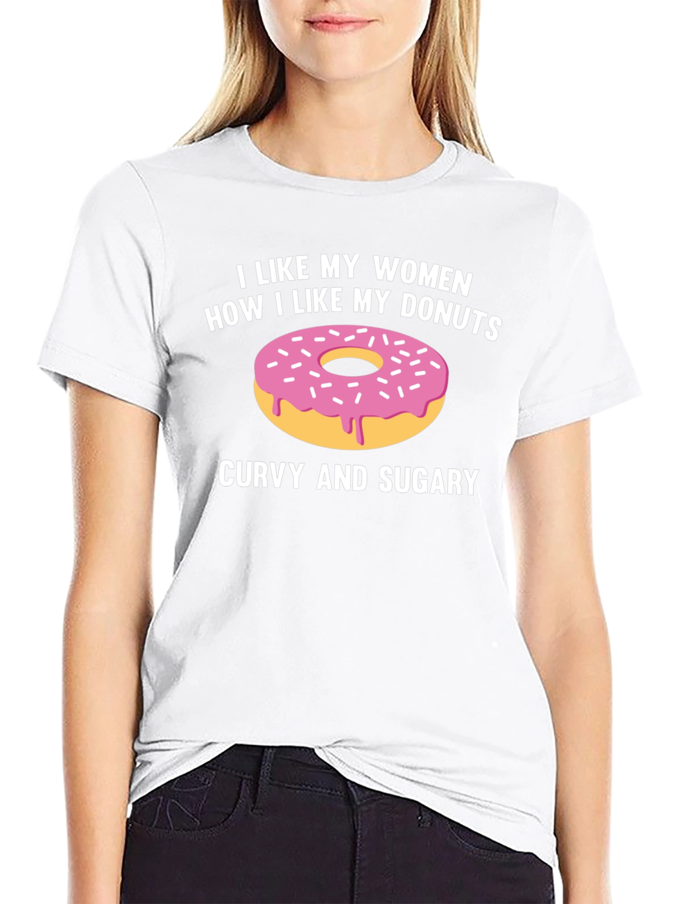 Curvy & Sugary Womens T-Shirt