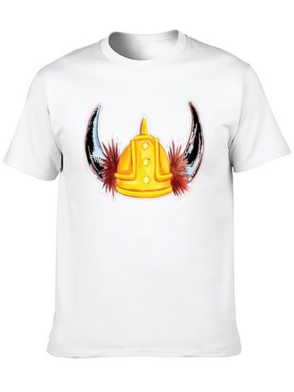 Viking Helmet T-Shirt - Mens Black Tee