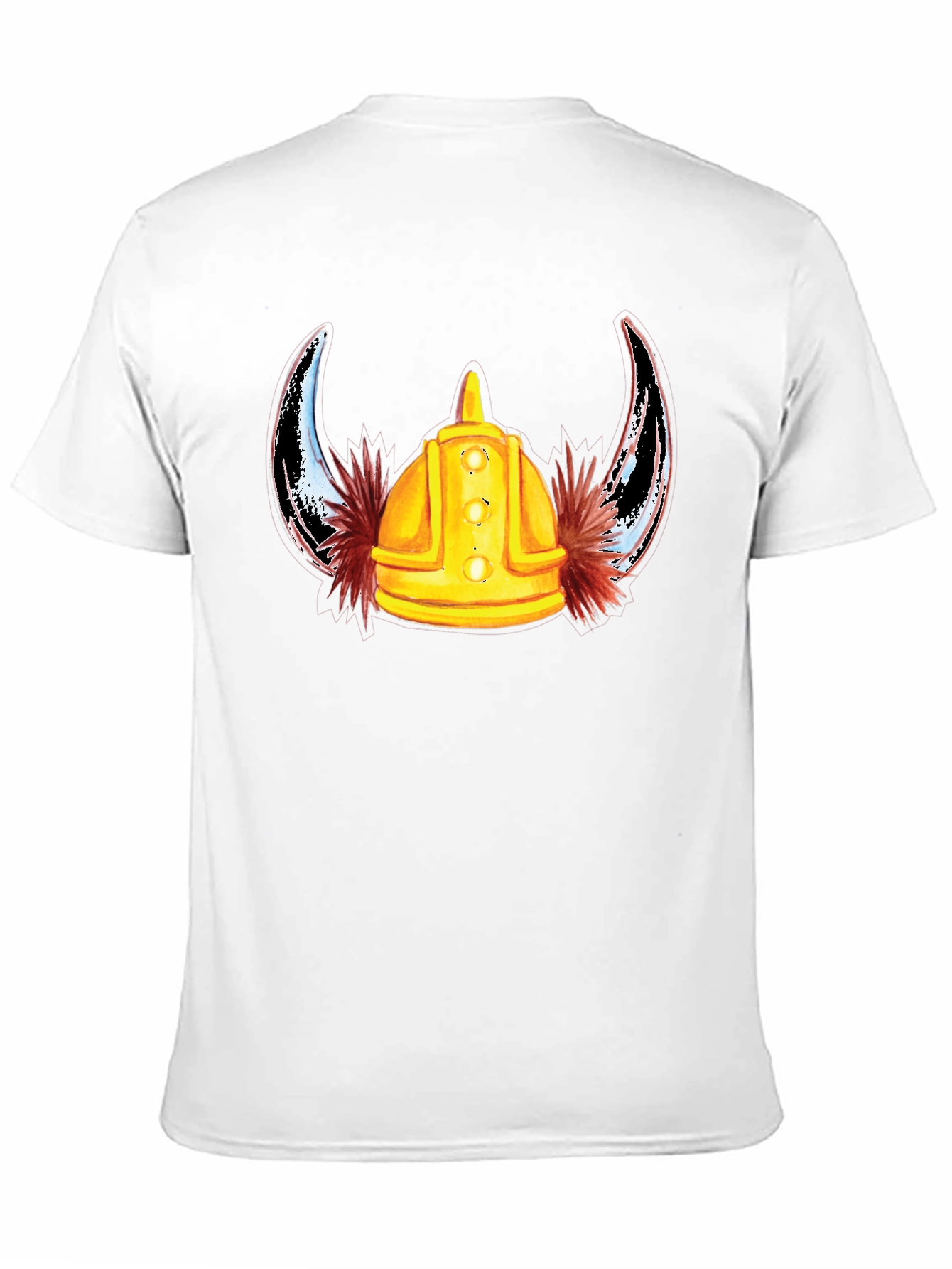 Viking Helmet T-Shirt - Mens Black Tee