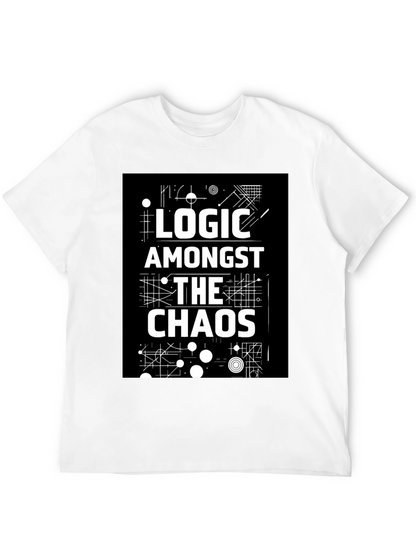 Logic Amongst the Chaos Graphic Black Tee