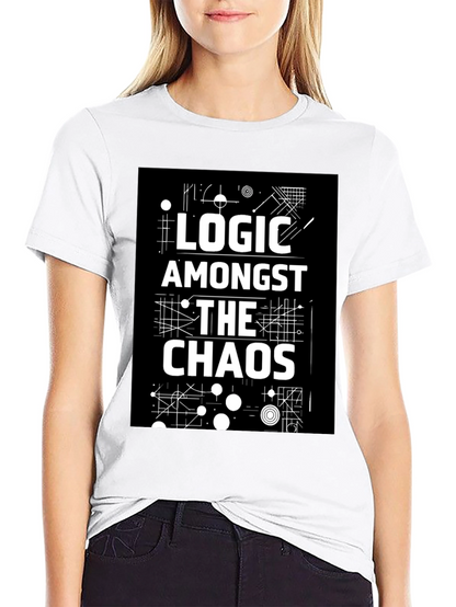 Logic Amongst the Chaos Graphic Black Tee