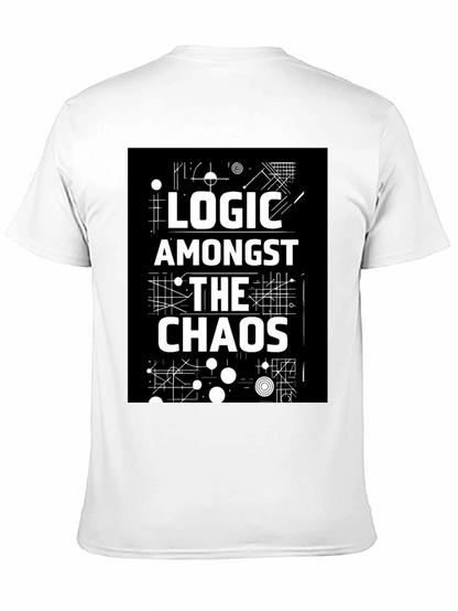 Logic Amongst the Chaos Graphic Black Tee