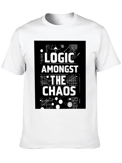Logic Amongst the Chaos Graphic Black Tee