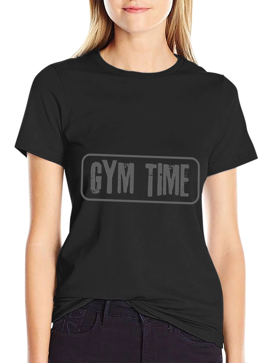 Gym Time Graphic Black T-Shirt