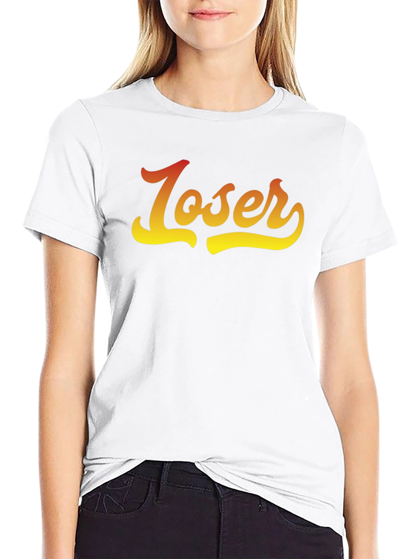 Loser Gradient Graphic Tee - Casual Comfort Fit