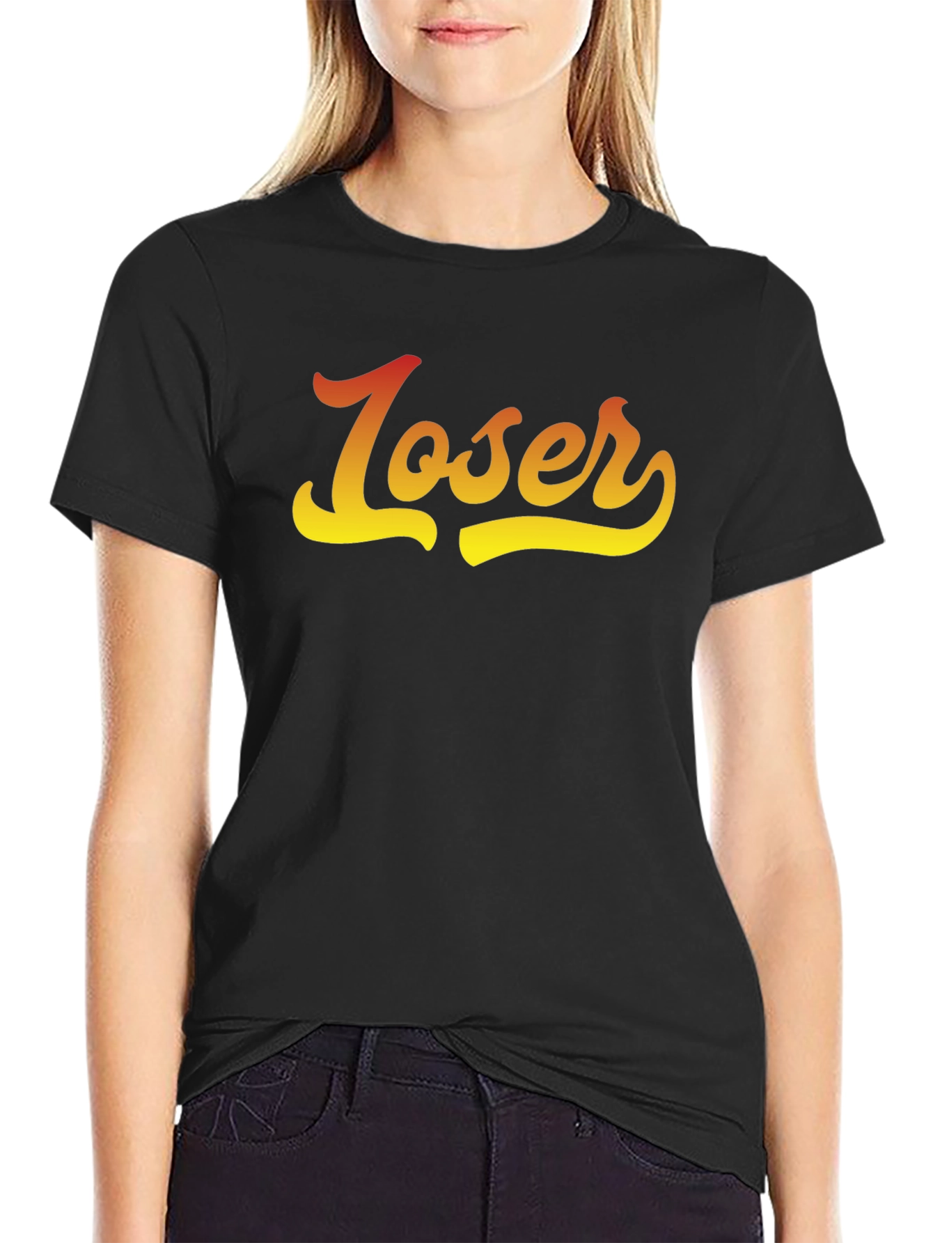 Loser Gradient Graphic Tee - Casual Comfort Fit