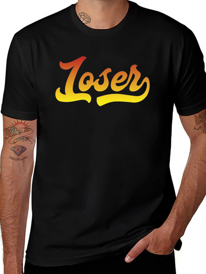 Loser Gradient Graphic Tee - Casual Comfort Fit