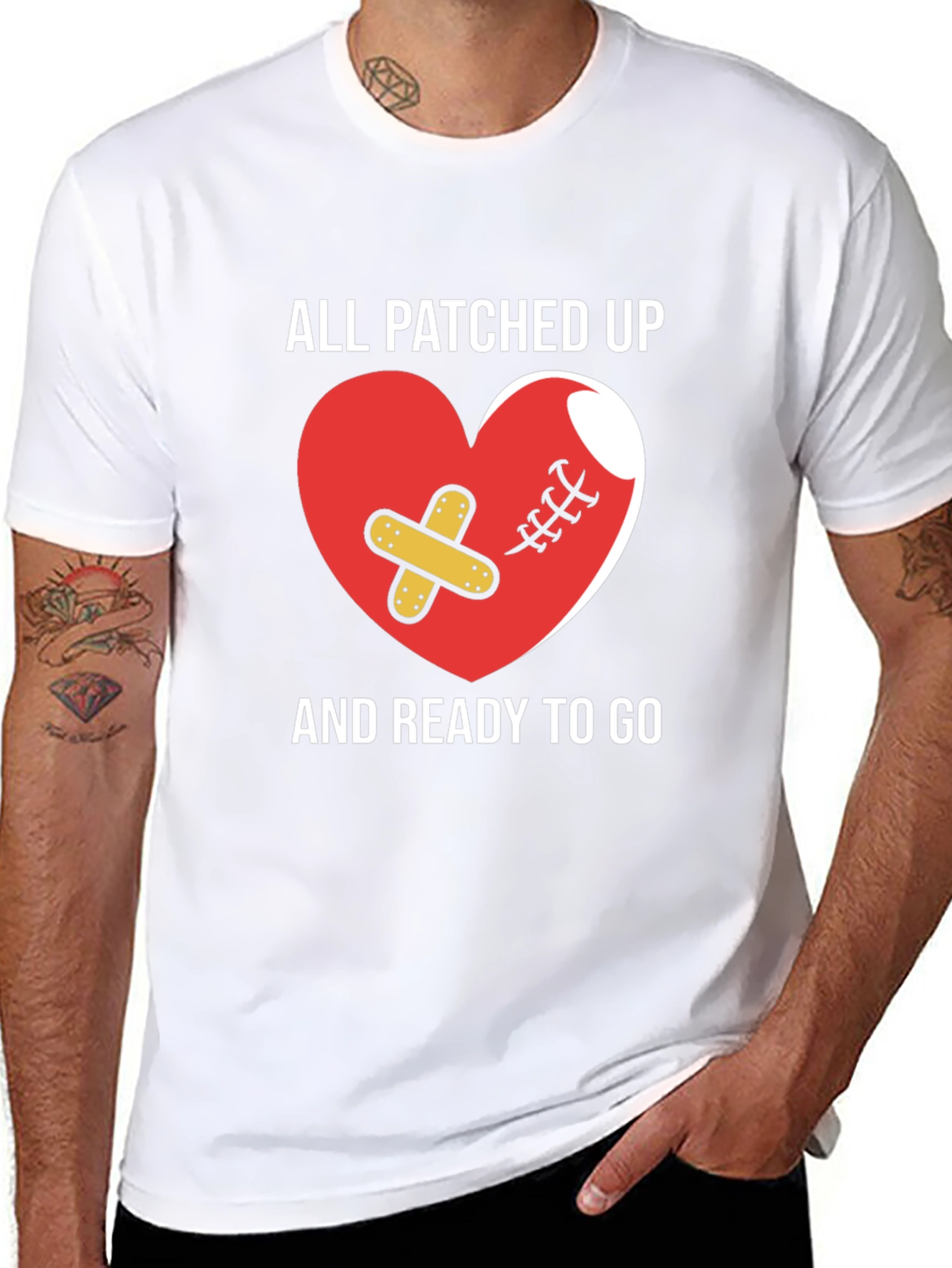 All Patched Up Heart Graphic Tee