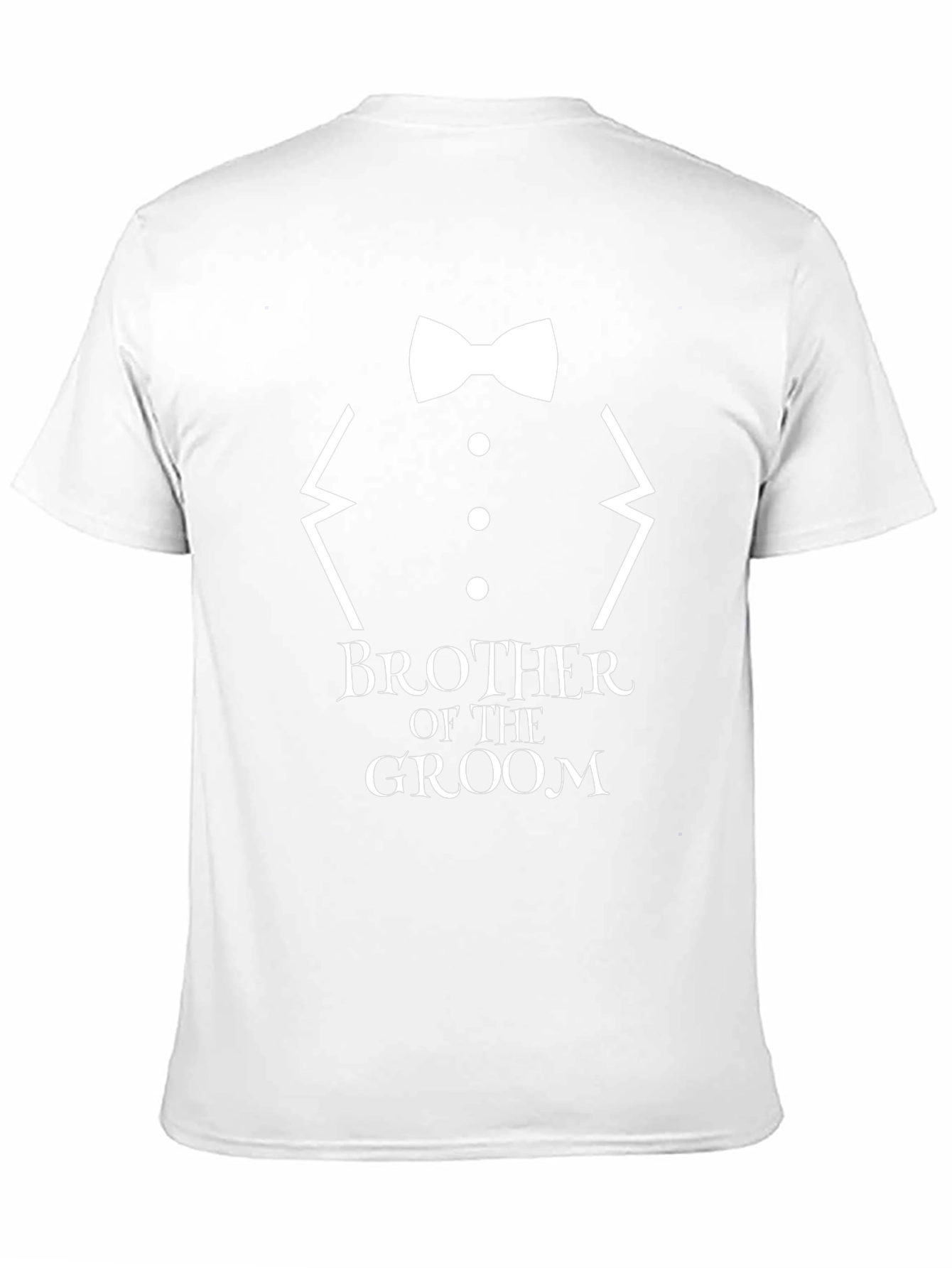 Brother of the Groom Black T-Shirt - Wedding Party