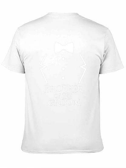 Brother of the Groom Black T-Shirt - Wedding Party