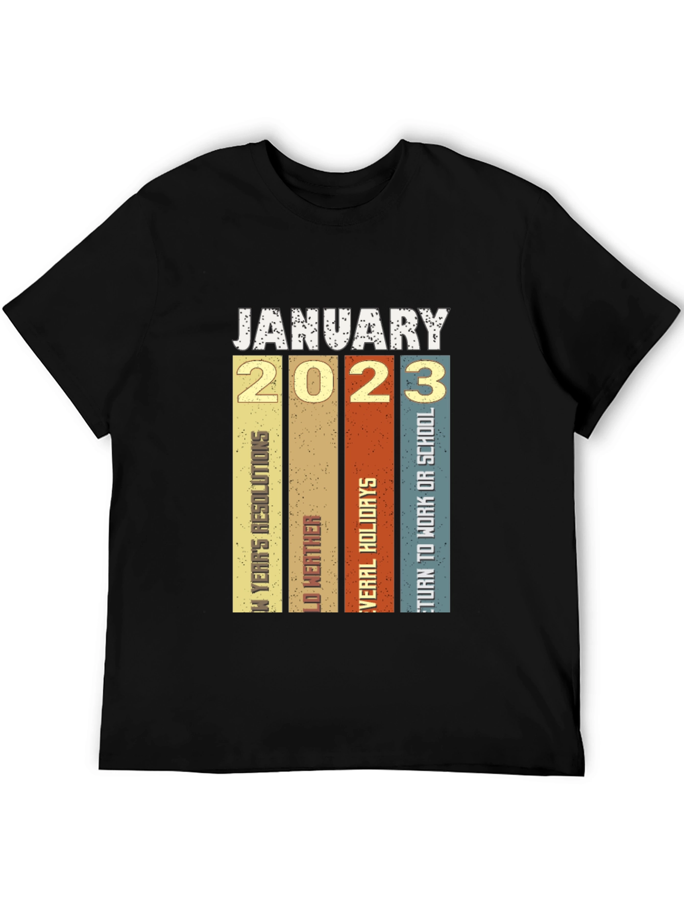 January 2023 Retro T-Shirt