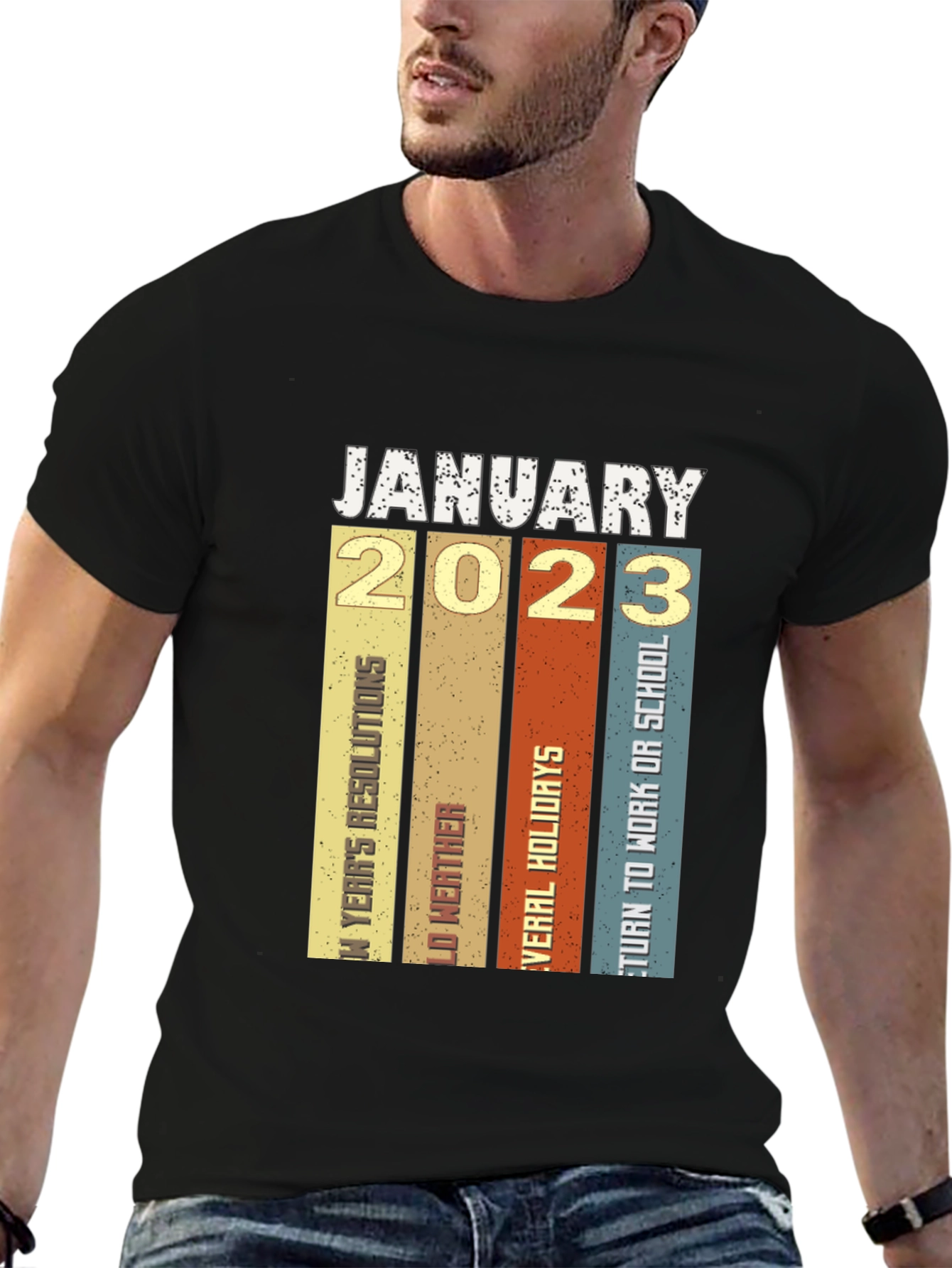 January 2023 Retro T-Shirt
