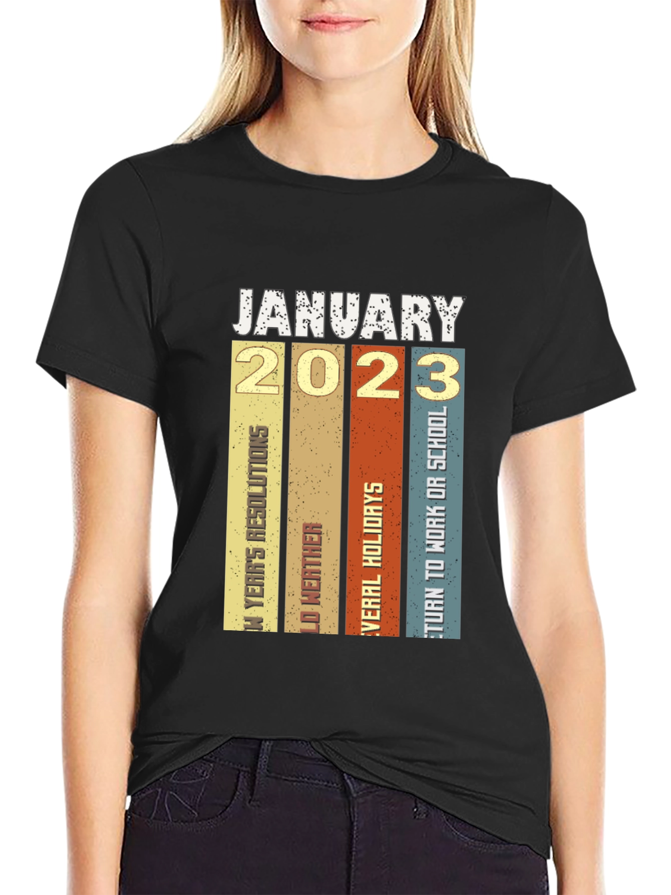 January 2023 Retro T-Shirt