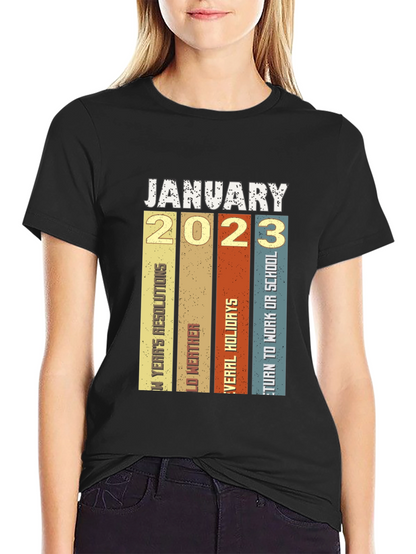 January 2023 Retro T-Shirt