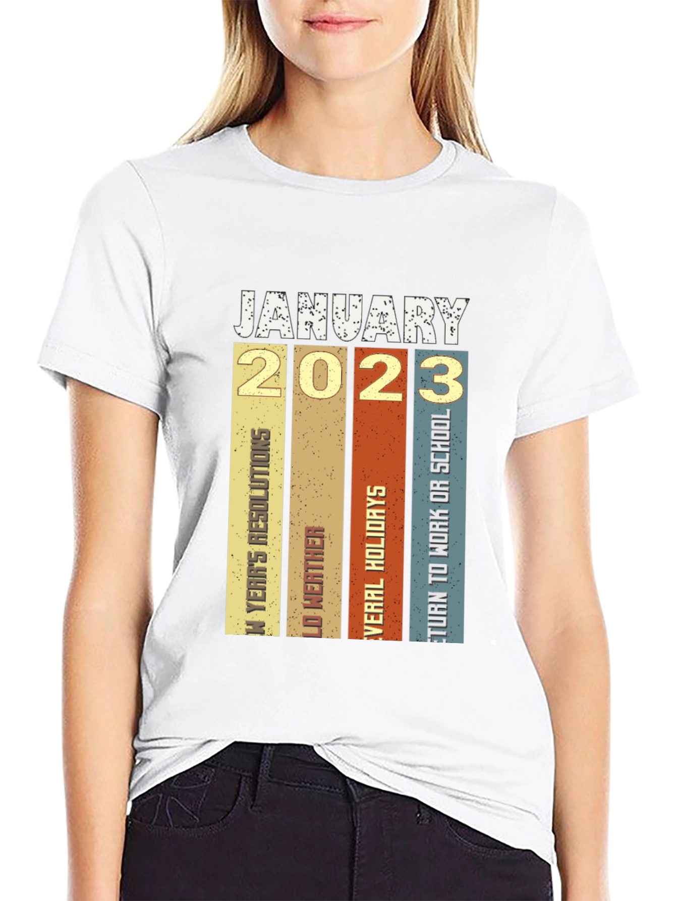 January 2023 Retro T-Shirt