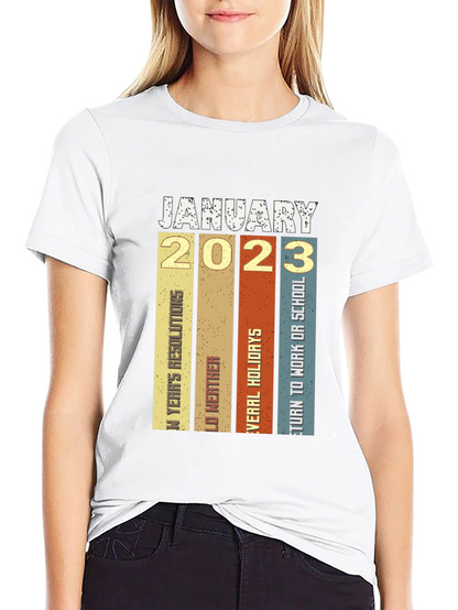 January 2023 Retro T-Shirt