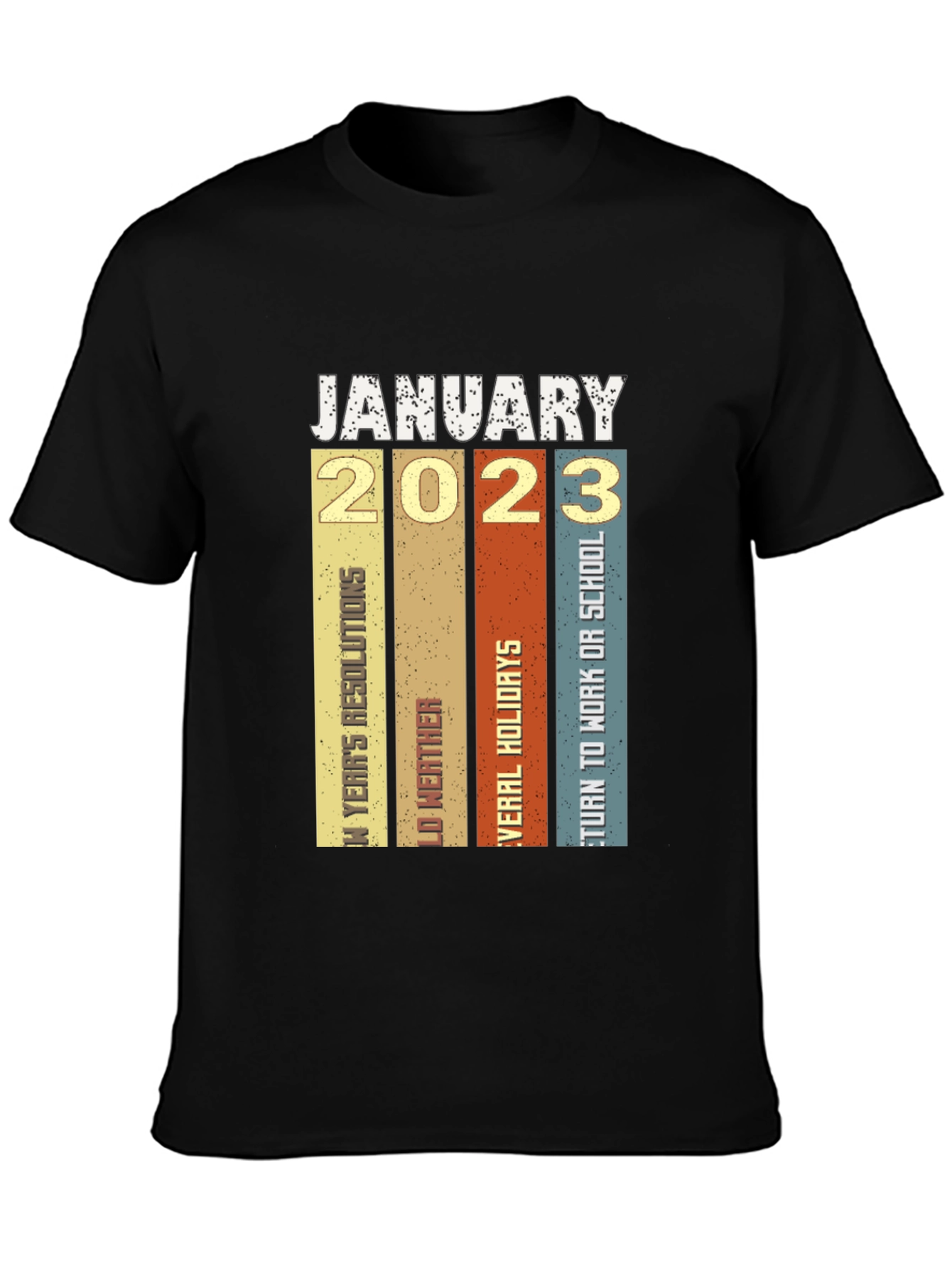 January 2023 Retro T-Shirt