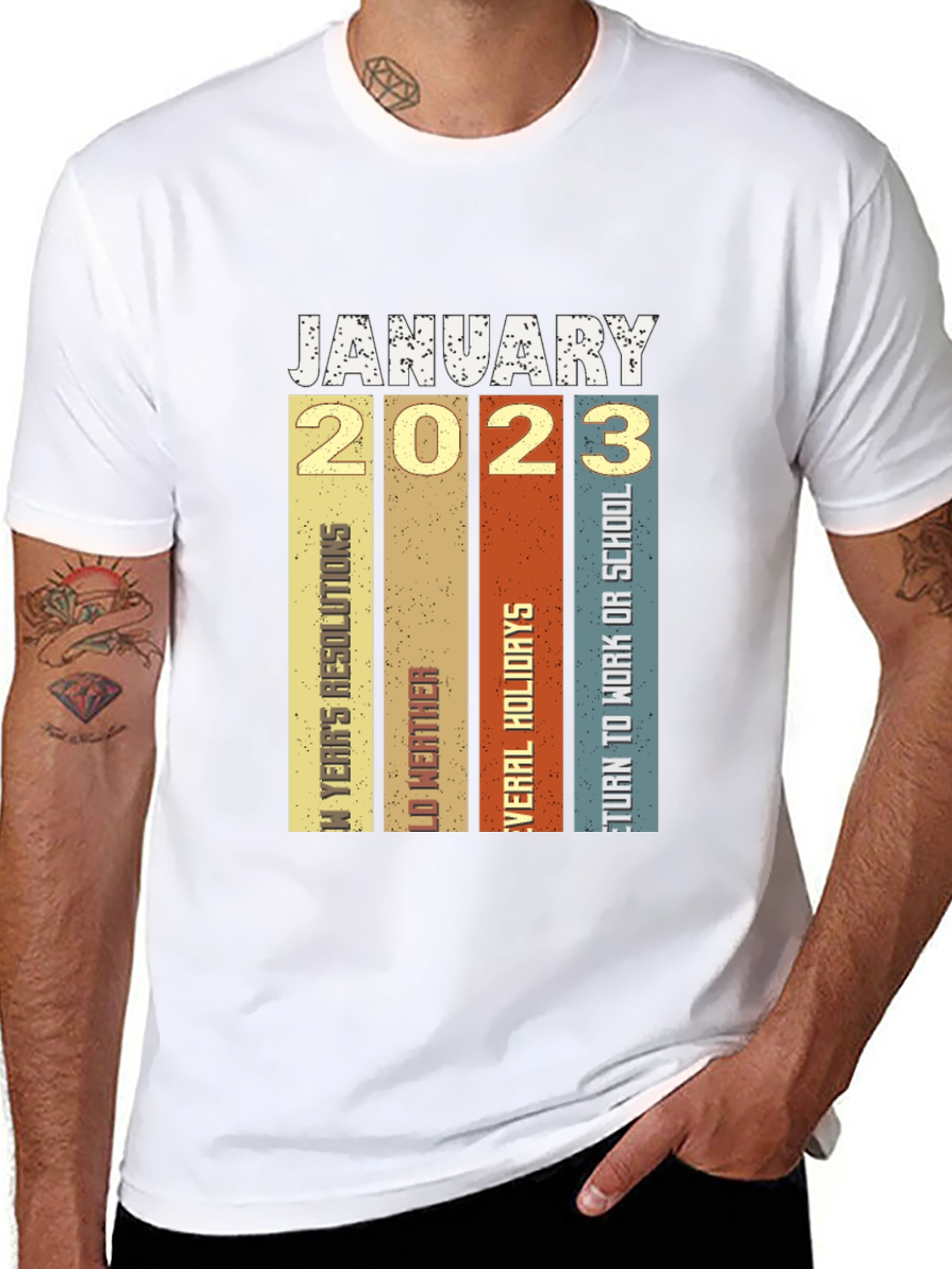 January 2023 Retro T-Shirt