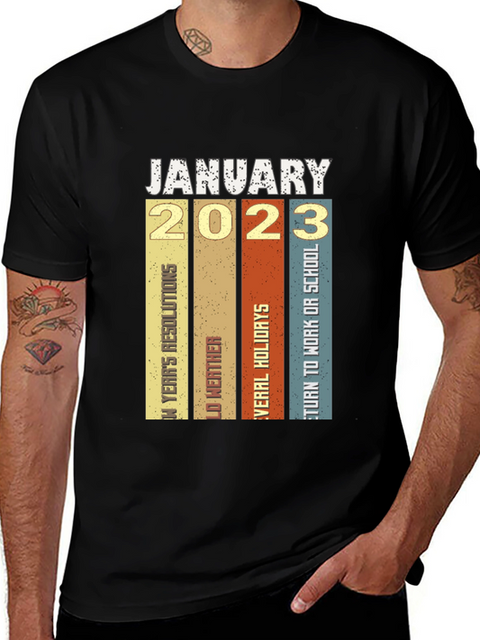 January 2023 Retro T-Shirt