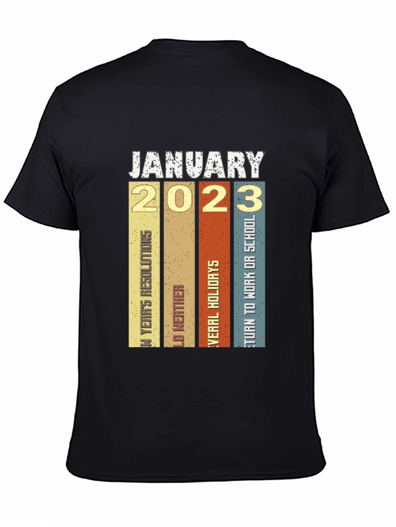 January 2023 Retro T-Shirt