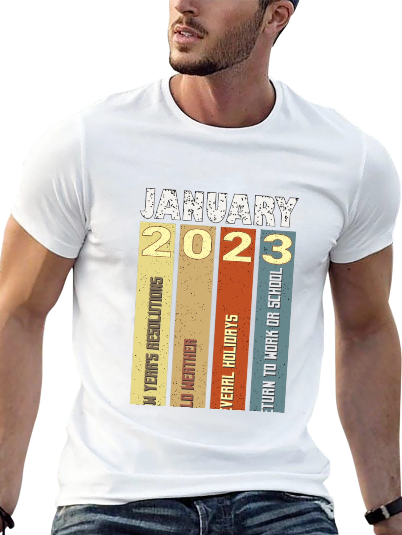 January 2023 Retro T-Shirt